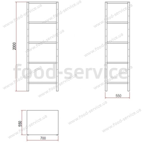Стелаж Angelo Po E07SR